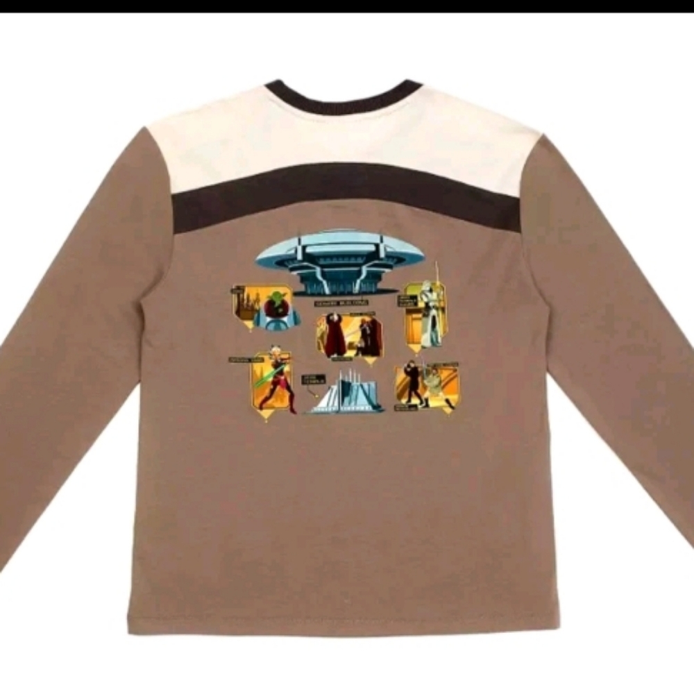 WALT DISNEY WORLD PARKS STAR WARS CORUSCANT Men's Graphic Long Sleeve Shirt